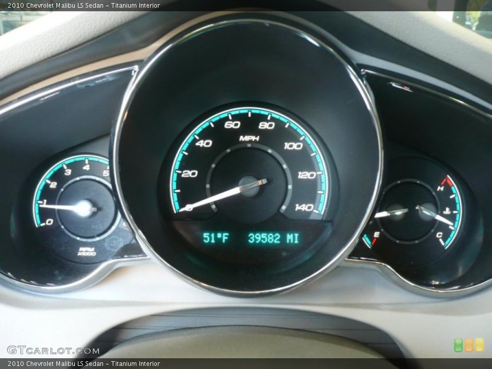 Titanium Interior Gauges for the 2010 Chevrolet Malibu LS Sedan #49324119