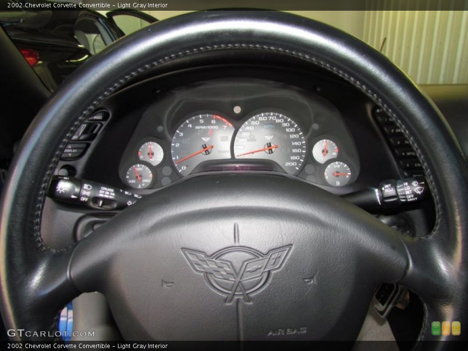 Light Gray Interior Steering Wheel for the 2002 Chevrolet Corvette Convertible #49324710