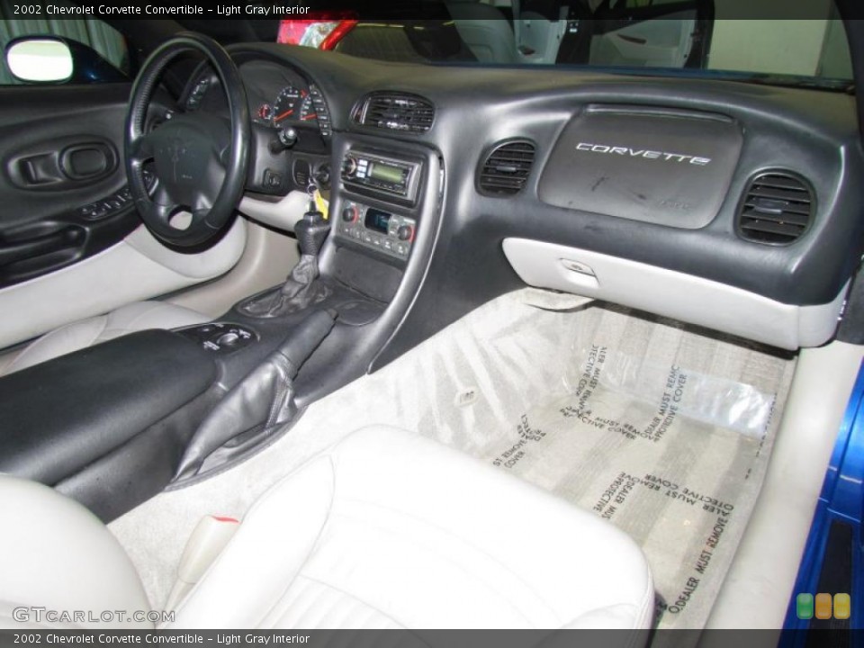 Light Gray Interior Dashboard for the 2002 Chevrolet Corvette Convertible #49324728