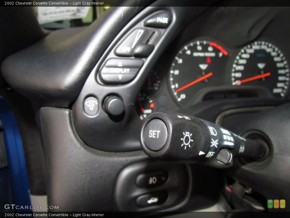 Light Gray Interior Controls for the 2002 Chevrolet Corvette Convertible #49324821