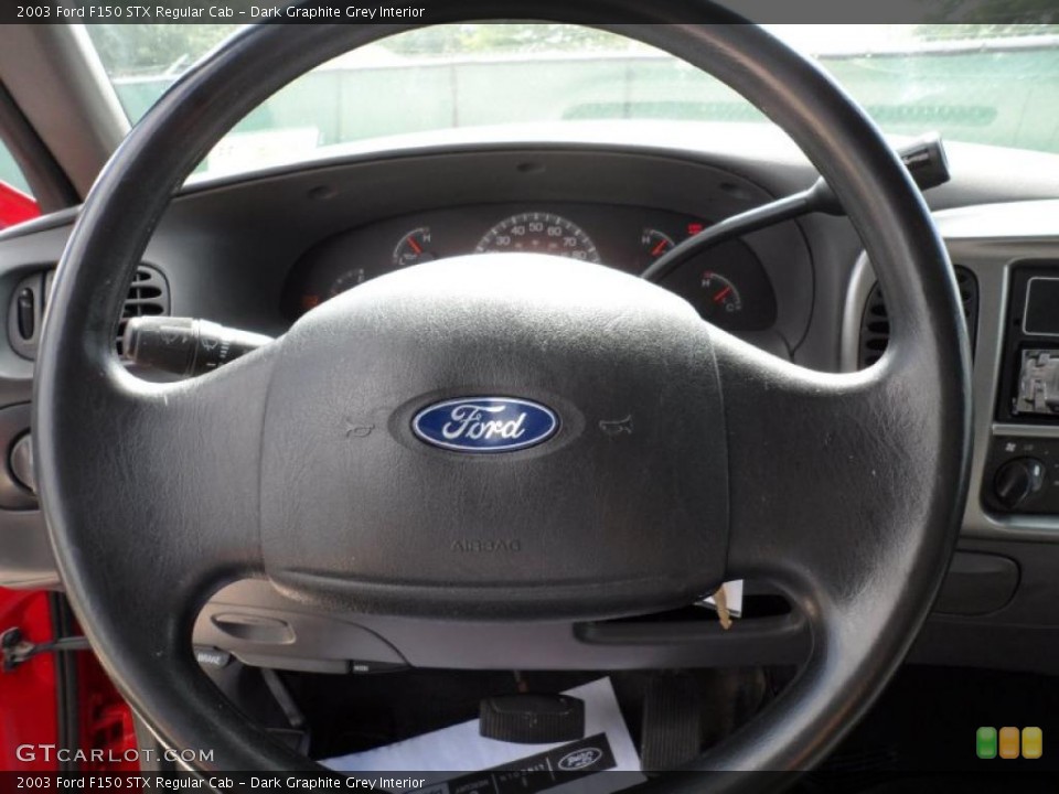 Dark Graphite Grey Interior Steering Wheel for the 2003 Ford F150 STX Regular Cab #49325343