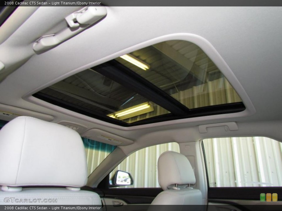 Light Titanium/Ebony Interior Sunroof for the 2008 Cadillac CTS Sedan #49326453