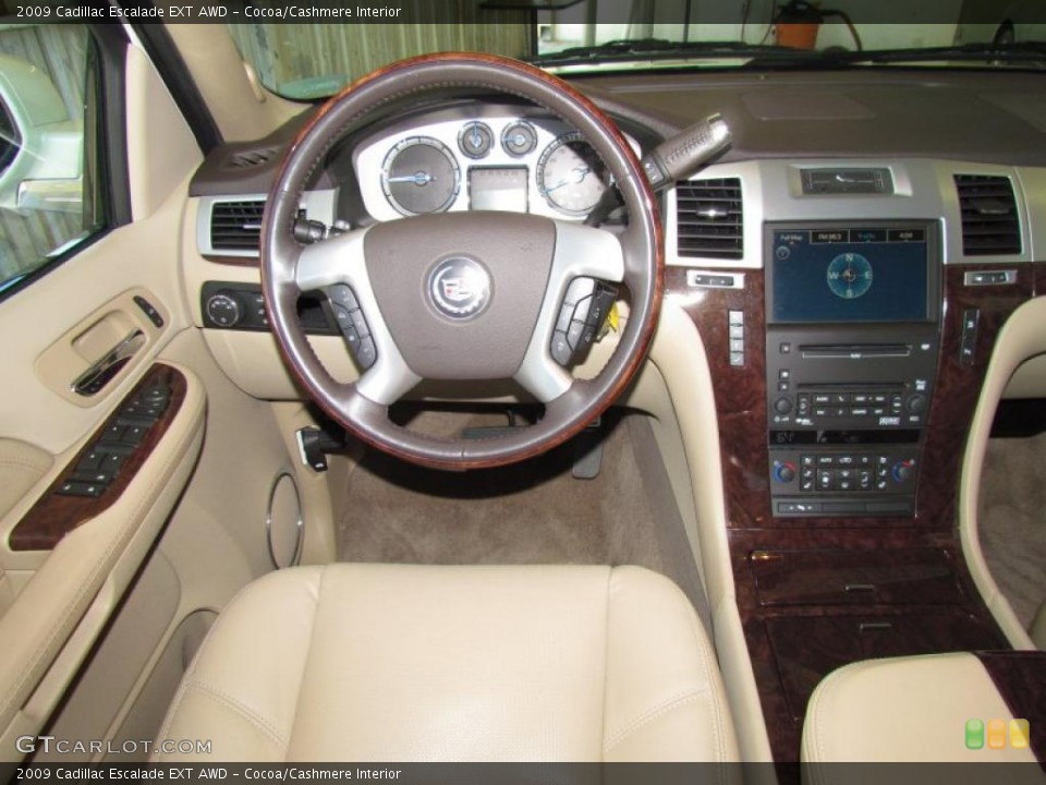 Cocoa/Cashmere Interior Dashboard for the 2009 Cadillac Escalade EXT AWD #49328691