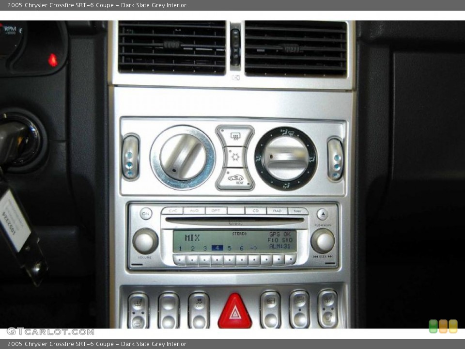 Dark Slate Grey Interior Controls for the 2005 Chrysler Crossfire SRT-6 Coupe #49335699