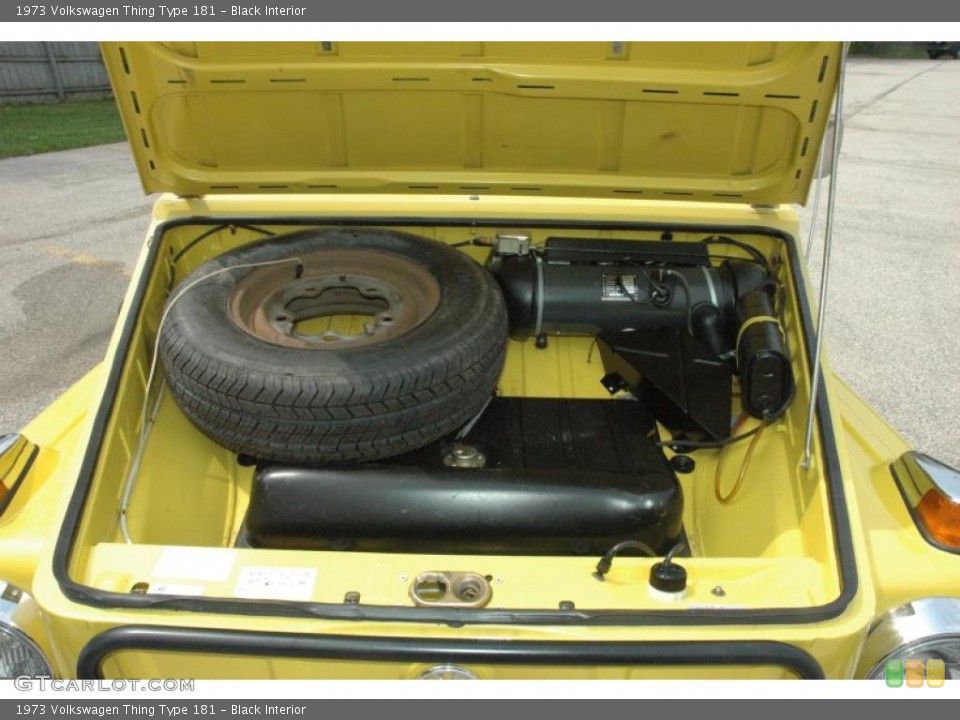 Black Interior Trunk for the 1973 Volkswagen Thing Type 181 #49336008
