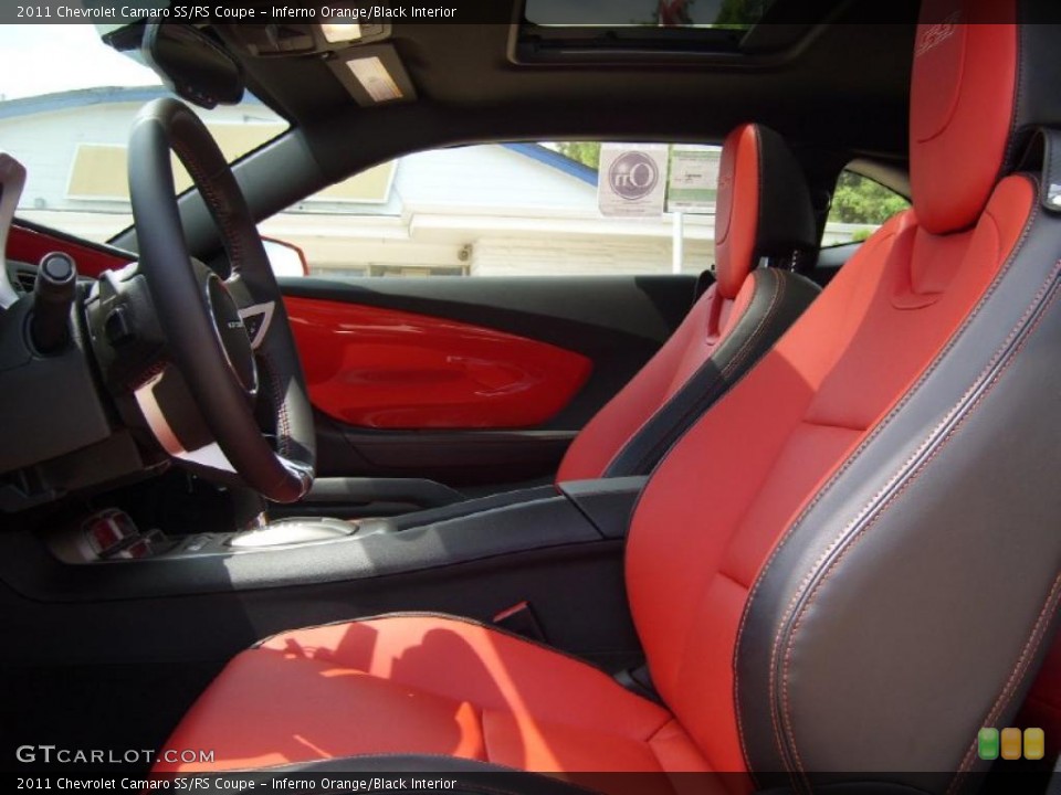 Inferno Orange/Black Interior Photo for the 2011 Chevrolet Camaro SS/RS Coupe #49336362