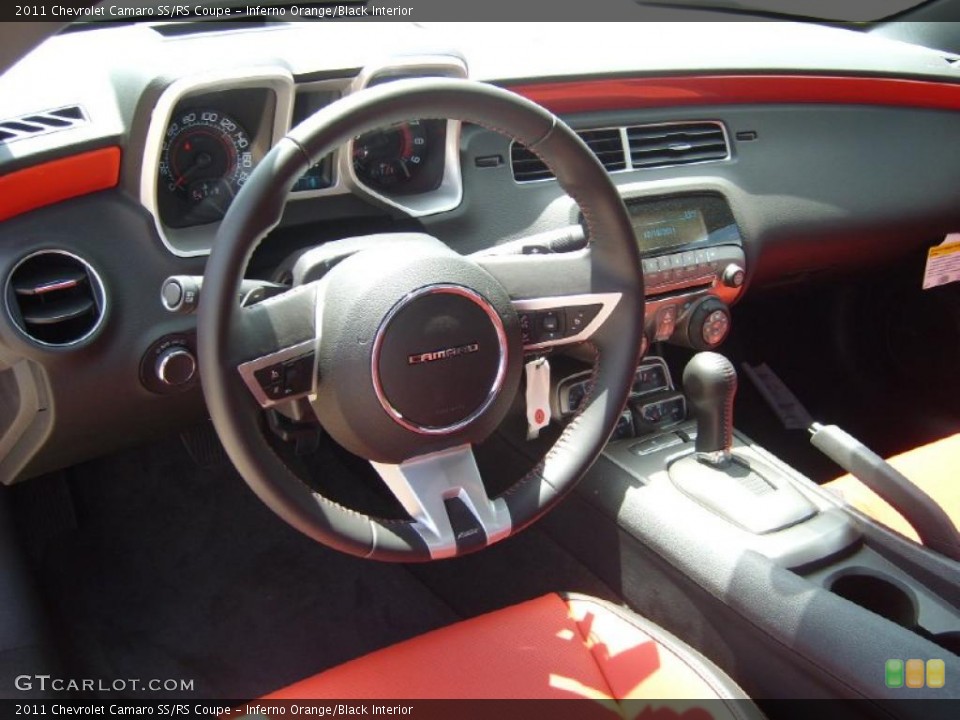 Inferno Orange/Black Interior Dashboard for the 2011 Chevrolet Camaro SS/RS Coupe #49336377
