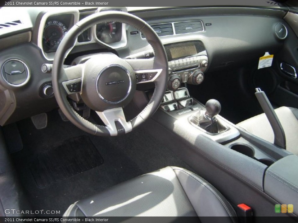 Black Interior Prime Interior for the 2011 Chevrolet Camaro SS/RS Convertible #49336701