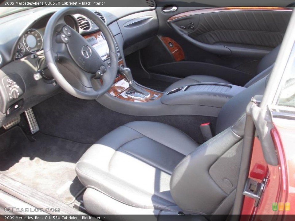 Black Interior Photo for the 2009 Mercedes-Benz CLK 550 Cabriolet #49337610