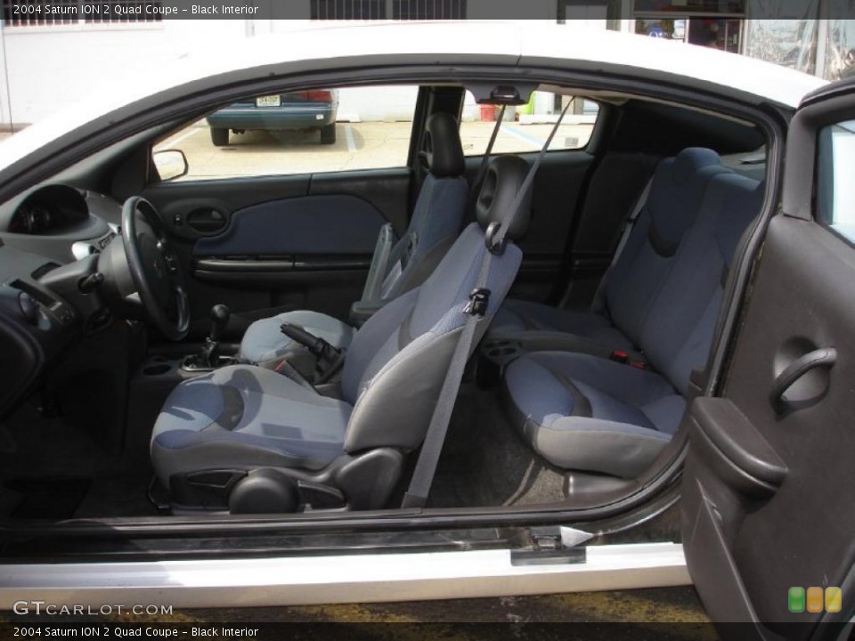 Black Interior Photo for the 2004 Saturn ION 2 Quad Coupe #49338066