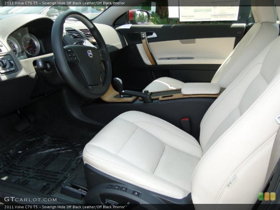 Soverign Hide Off Black Leather/Off Black Interior Photo for the 2011 Volvo C70 T5 #49339179