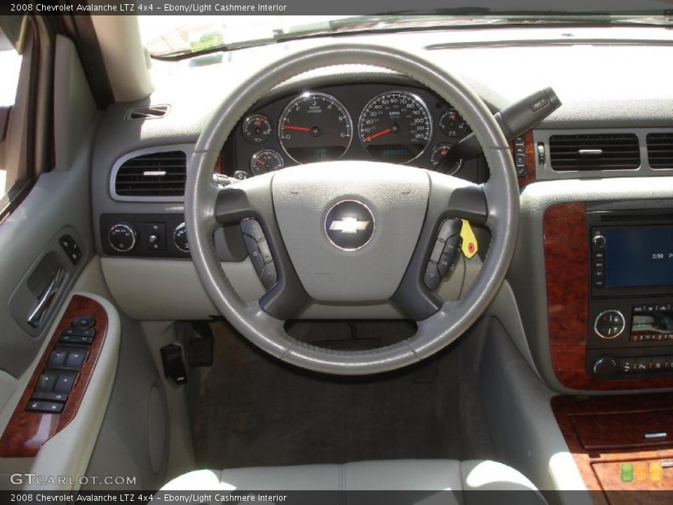Ebony/Light Cashmere Interior Steering Wheel for the 2008 Chevrolet Avalanche LTZ 4x4 #49339309