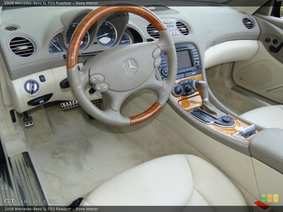 Stone Interior Prime Interior for the 2008 Mercedes-Benz SL 550 Roadster #49339740