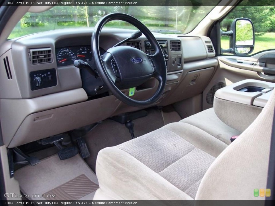 Medium Parchment Interior Photo for the 2004 Ford F350 Super Duty FX4 Regular Cab 4x4 #49341720