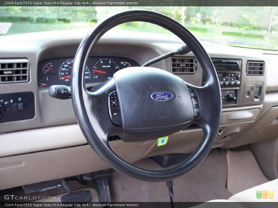 Medium Parchment Interior Dashboard for the 2004 Ford F350 Super Duty FX4 Regular Cab 4x4 #49341786