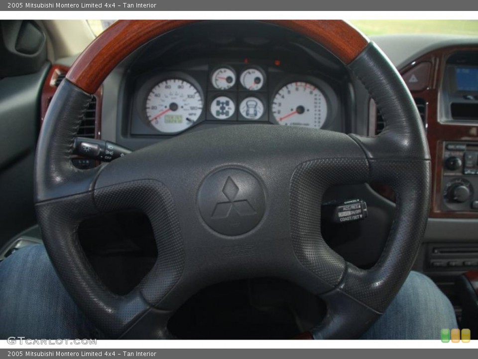 Tan Interior Steering Wheel for the 2005 Mitsubishi Montero Limited 4x4 #49342506