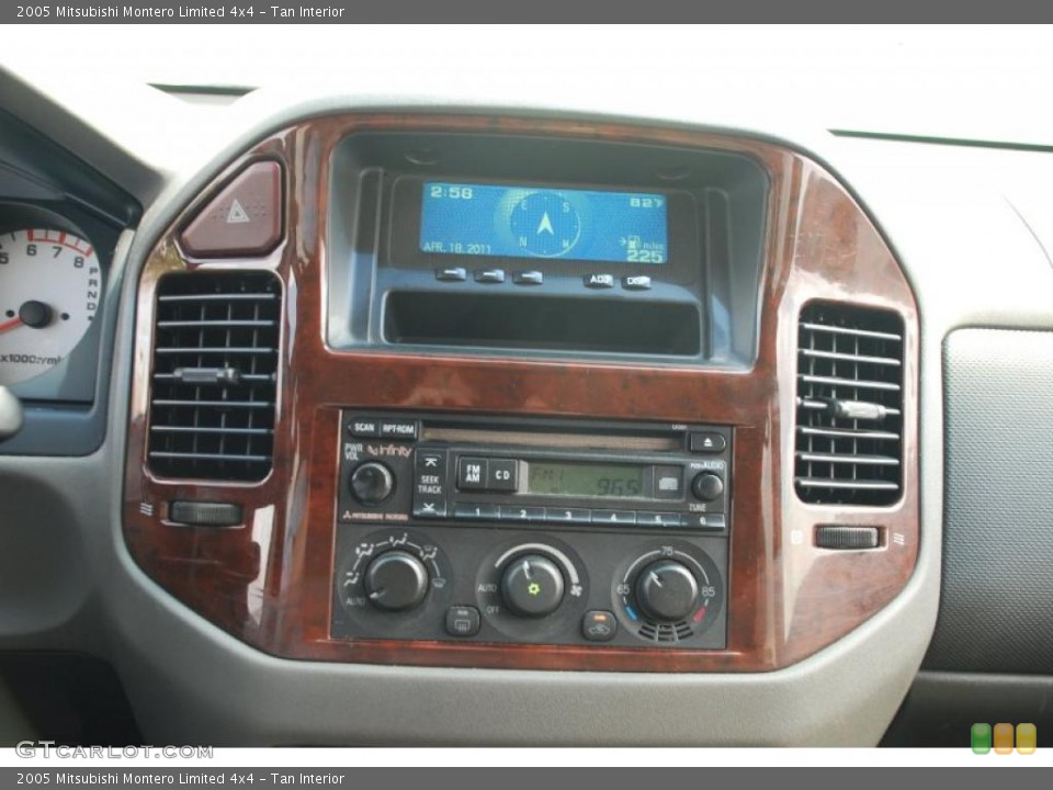 Tan Interior Controls for the 2005 Mitsubishi Montero Limited 4x4 #49342587