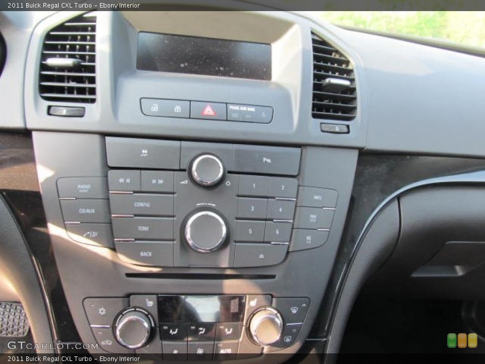 Ebony Interior Controls for the 2011 Buick Regal CXL Turbo #49342725
