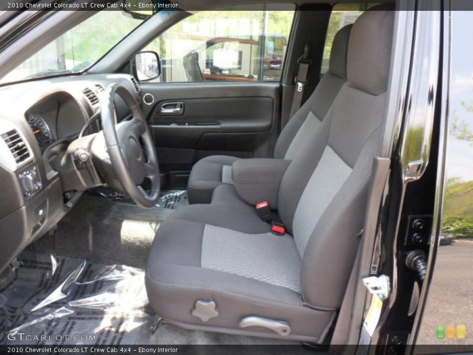 Ebony Interior Photo for the 2010 Chevrolet Colorado LT Crew Cab 4x4 #49343811