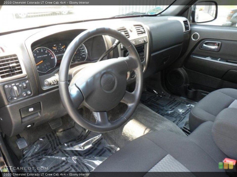 Ebony Interior Prime Interior for the 2010 Chevrolet Colorado LT Crew Cab 4x4 #49343826