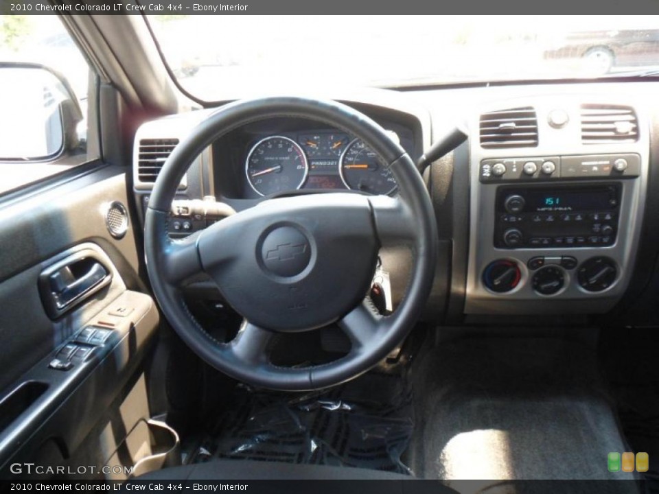Ebony Interior Dashboard for the 2010 Chevrolet Colorado LT Crew Cab 4x4 #49343862