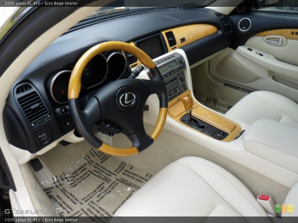 Ecru Beige Interior Dashboard for the 2005 Lexus SC 430 #49345962