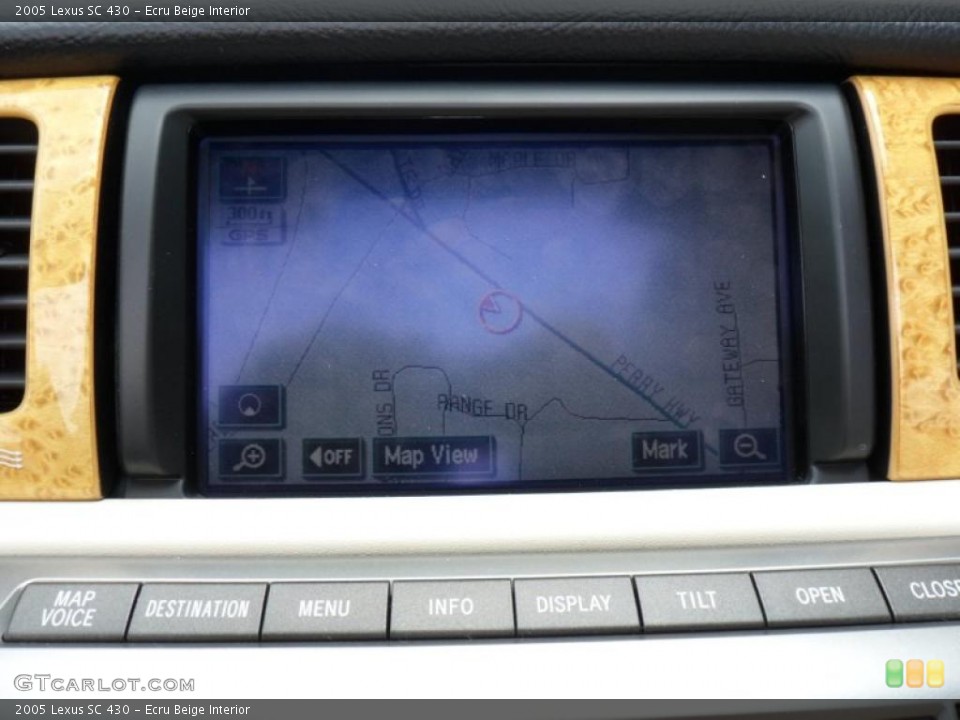 Ecru Beige Interior Navigation for the 2005 Lexus SC 430 #49346073