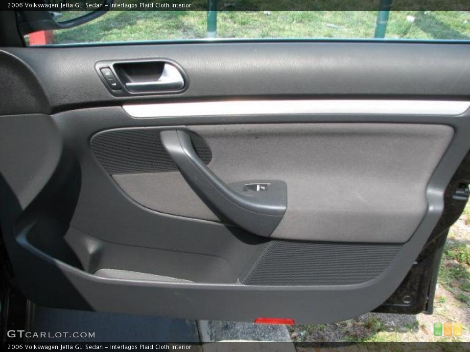 Interlagos Plaid Cloth Interior Door Panel for the 2006 Volkswagen Jetta GLI Sedan #49346550