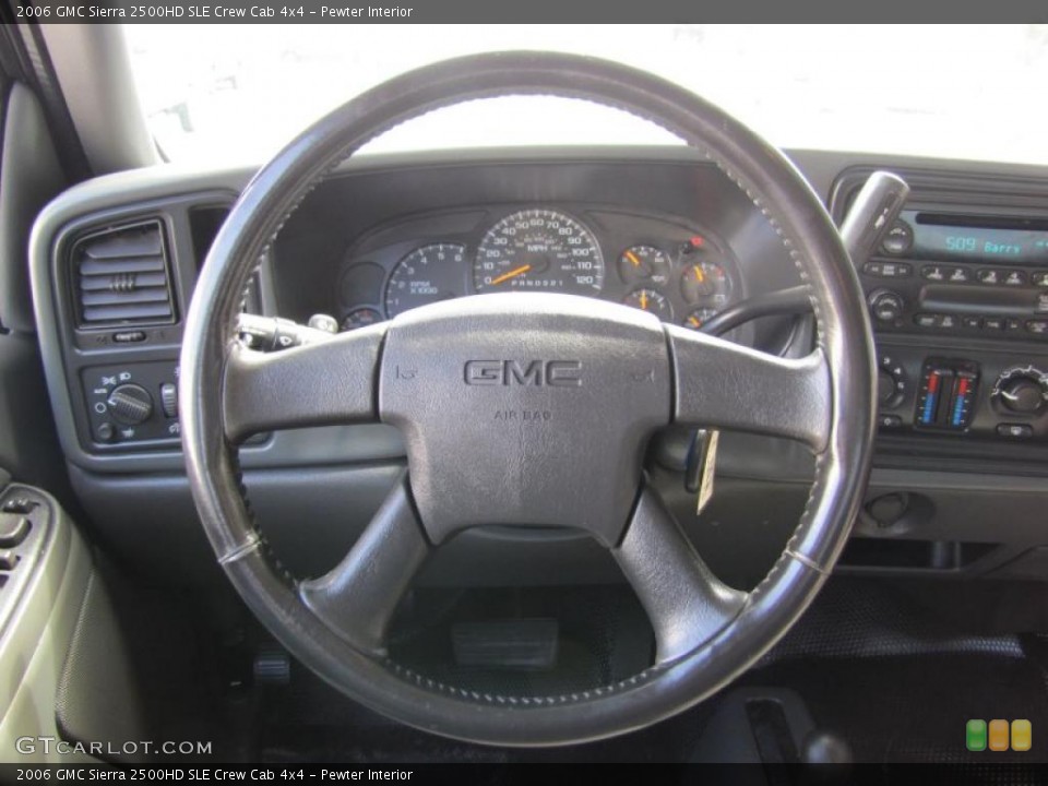 Pewter Interior Steering Wheel for the 2006 GMC Sierra 2500HD SLE Crew Cab 4x4 #49348440