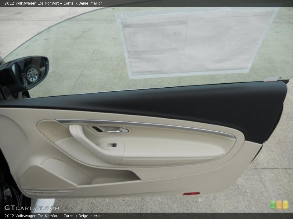 Cornsilk Beige Interior Door Panel for the 2012 Volkswagen Eos Komfort #49350712