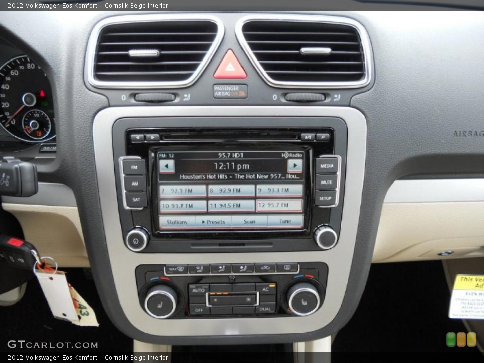 Cornsilk Beige Interior Controls for the 2012 Volkswagen Eos Komfort #49350775