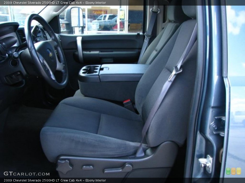 Ebony Interior Photo for the 2009 Chevrolet Silverado 2500HD LT Crew Cab 4x4 #49352713