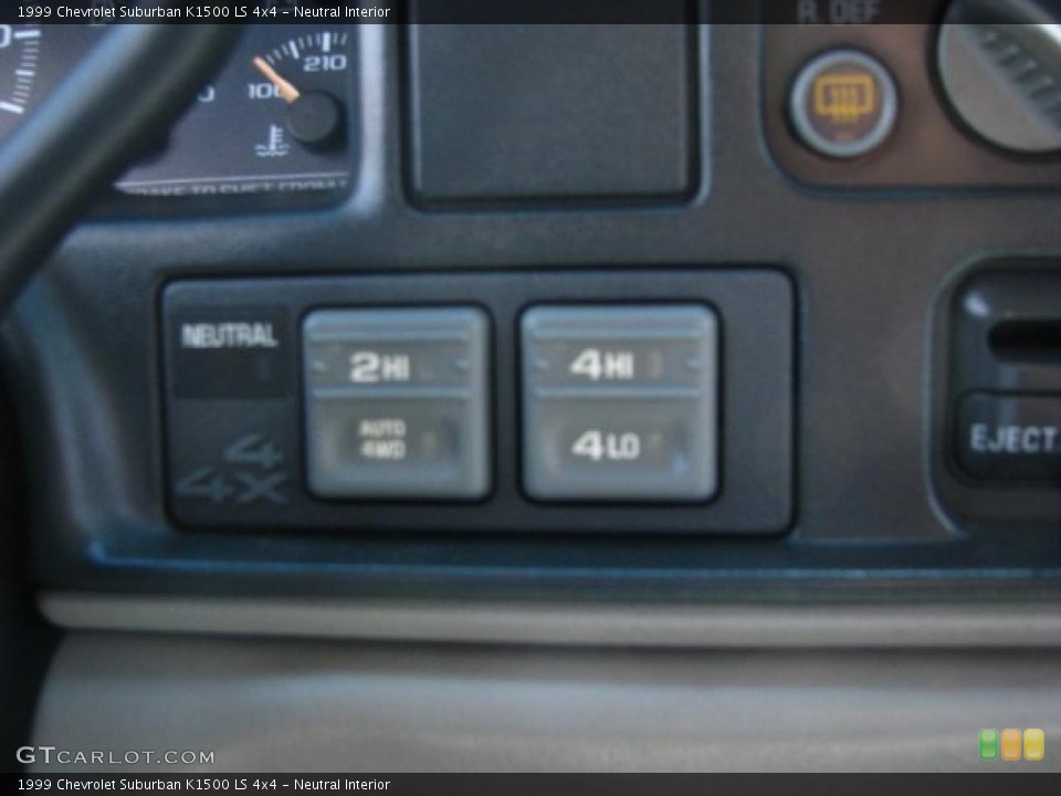 Neutral Interior Controls for the 1999 Chevrolet Suburban K1500 LS 4x4 #49353304