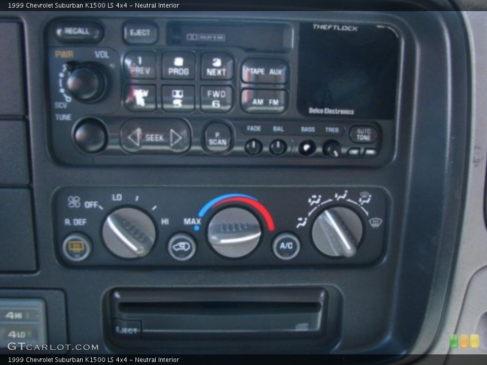 Neutral Interior Controls for the 1999 Chevrolet Suburban K1500 LS 4x4 #49353313