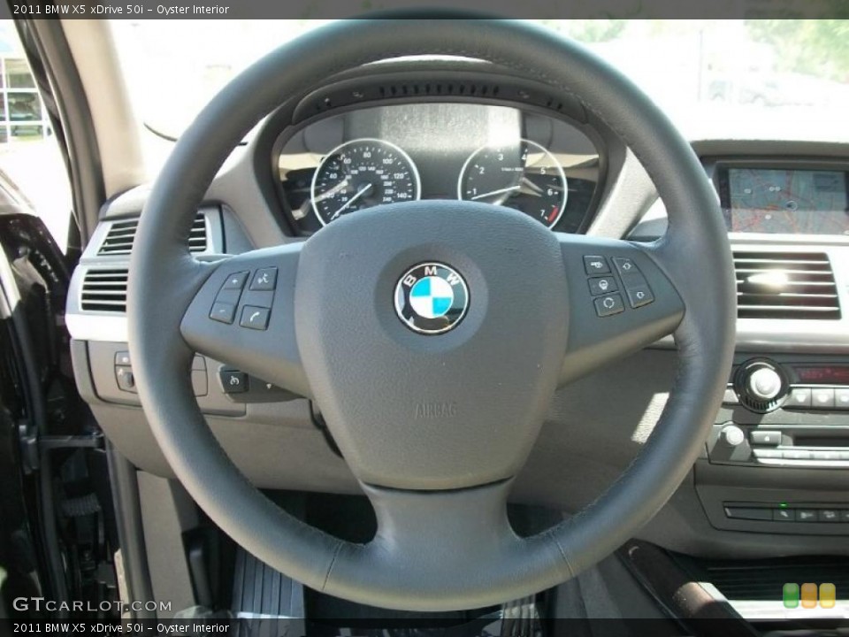 Oyster Interior Steering Wheel for the 2011 BMW X5 xDrive 50i #49354129