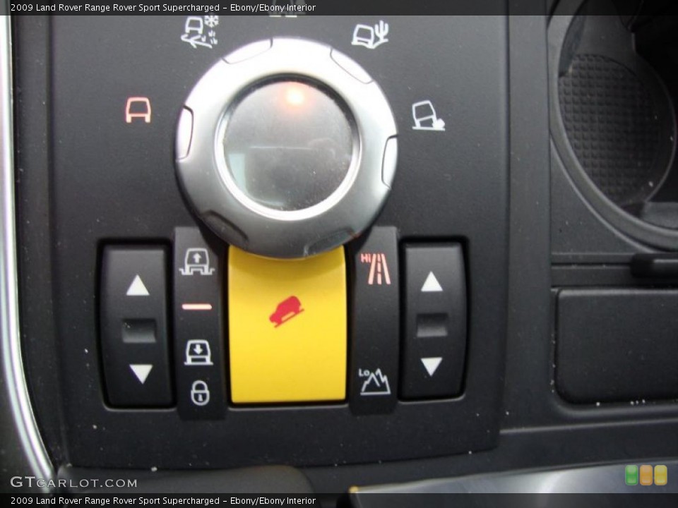 Ebony/Ebony Interior Controls for the 2009 Land Rover Range Rover Sport Supercharged #49354768