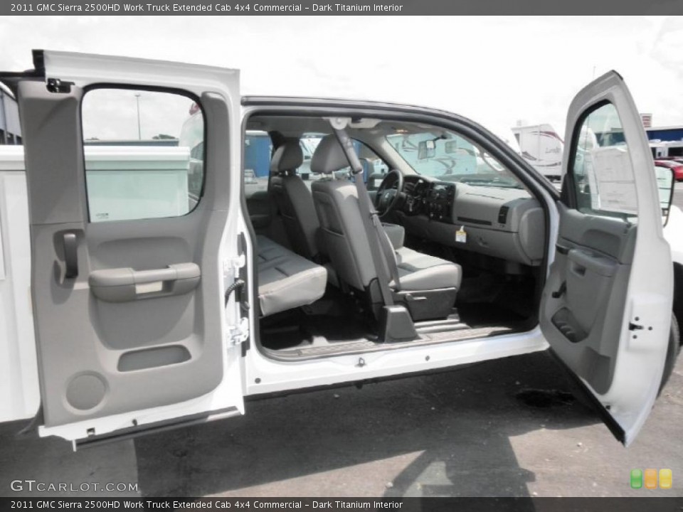 Dark Titanium Interior Photo for the 2011 GMC Sierra 2500HD Work Truck Extended Cab 4x4 Commercial #49355548