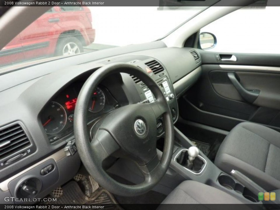 Anthracite Black Interior Photo for the 2008 Volkswagen Rabbit 2 Door #49359490