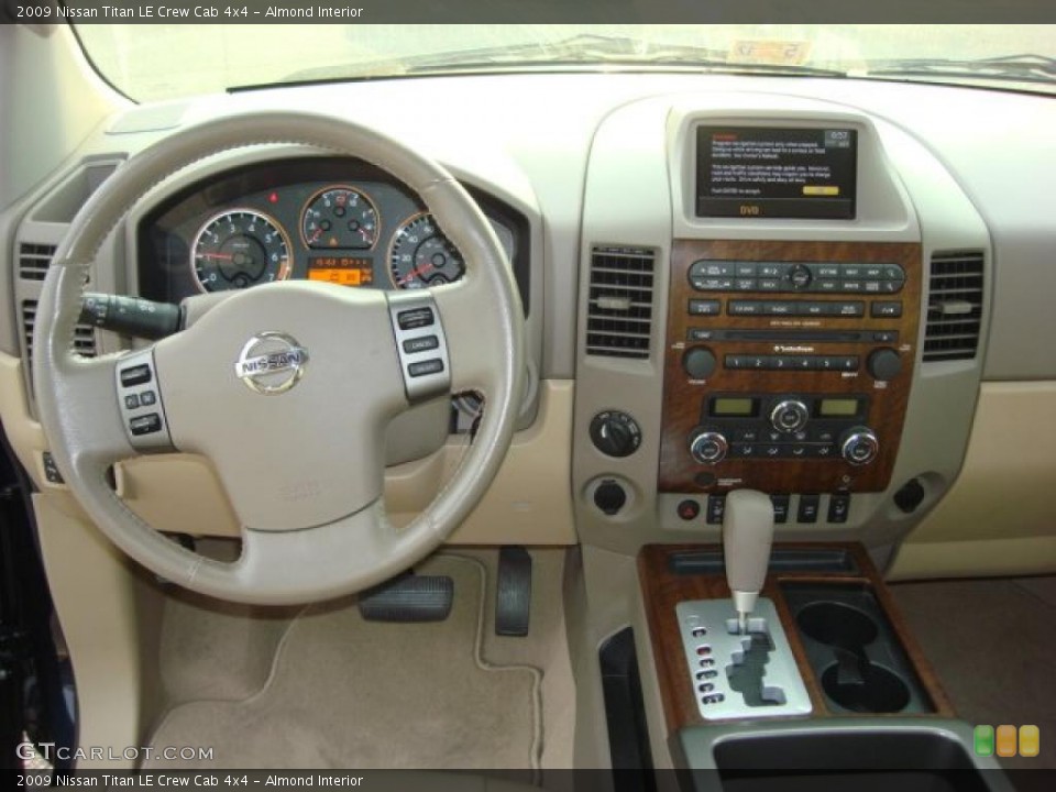 Almond Interior Dashboard for the 2009 Nissan Titan LE Crew Cab 4x4 #49360015