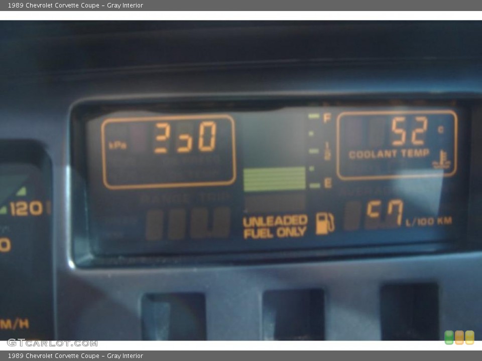 Gray Interior Gauges for the 1989 Chevrolet Corvette Coupe #49360078