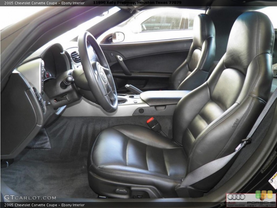 Ebony Interior Photo for the 2005 Chevrolet Corvette Coupe #49362215