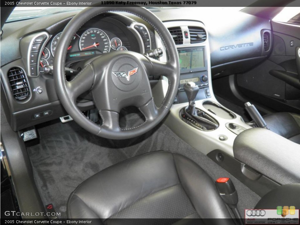 Ebony Interior Photo for the 2005 Chevrolet Corvette Coupe #49362227