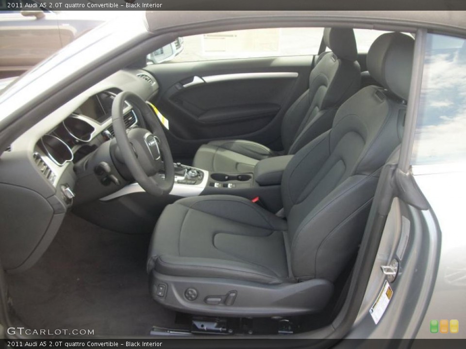 Black Interior Photo for the 2011 Audi A5 2.0T quattro Convertible #49362452