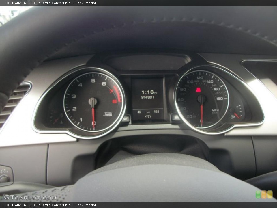 Black Interior Gauges for the 2011 Audi A5 2.0T quattro Convertible #49362467