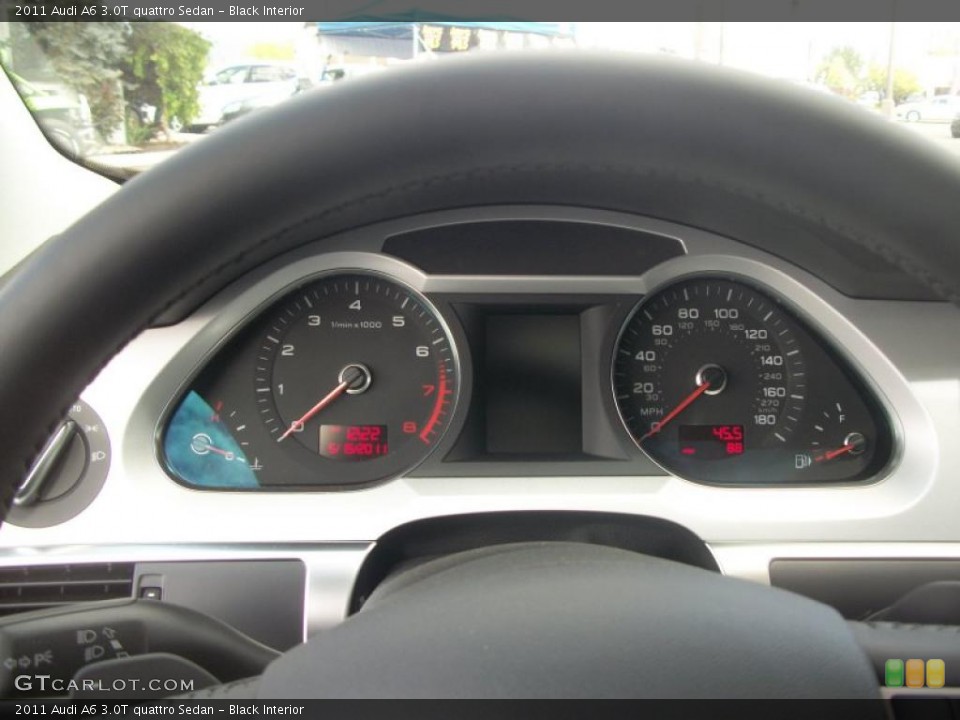 Black Interior Gauges for the 2011 Audi A6 3.0T quattro Sedan #49362581