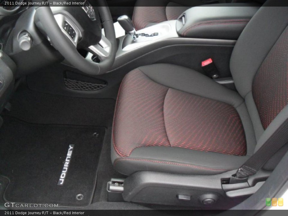 Black/Red Interior Photo for the 2011 Dodge Journey R/T #49363649
