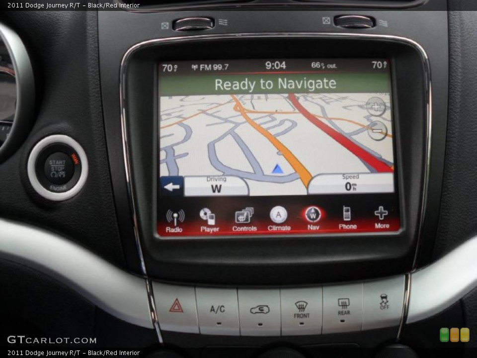 Black/Red Interior Navigation for the 2011 Dodge Journey R/T #49363706