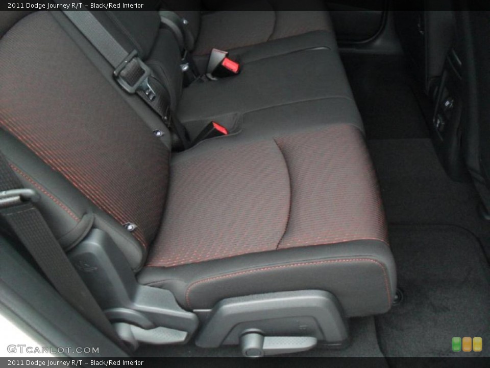 Black/Red Interior Photo for the 2011 Dodge Journey R/T #49363790