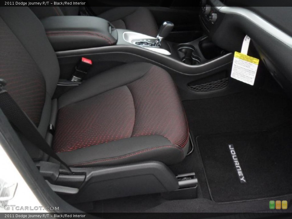 Black/Red Interior Photo for the 2011 Dodge Journey R/T #49363805