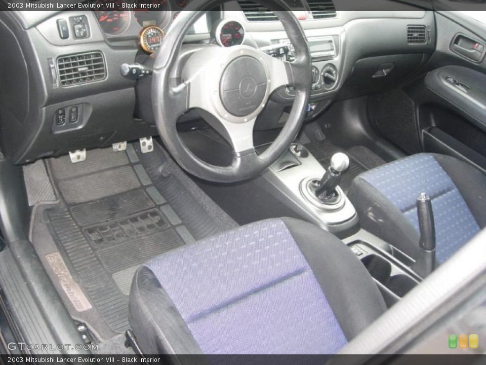 Black Interior Photo for the 2003 Mitsubishi Lancer Evolution VIII #49363826